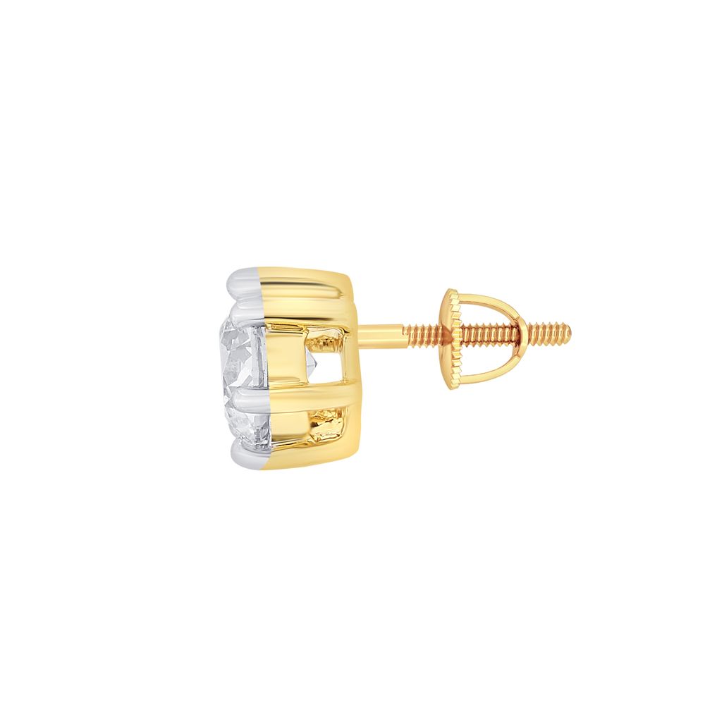 Contemporary Diamond Studs-Earrings-YER19006-A400R0B