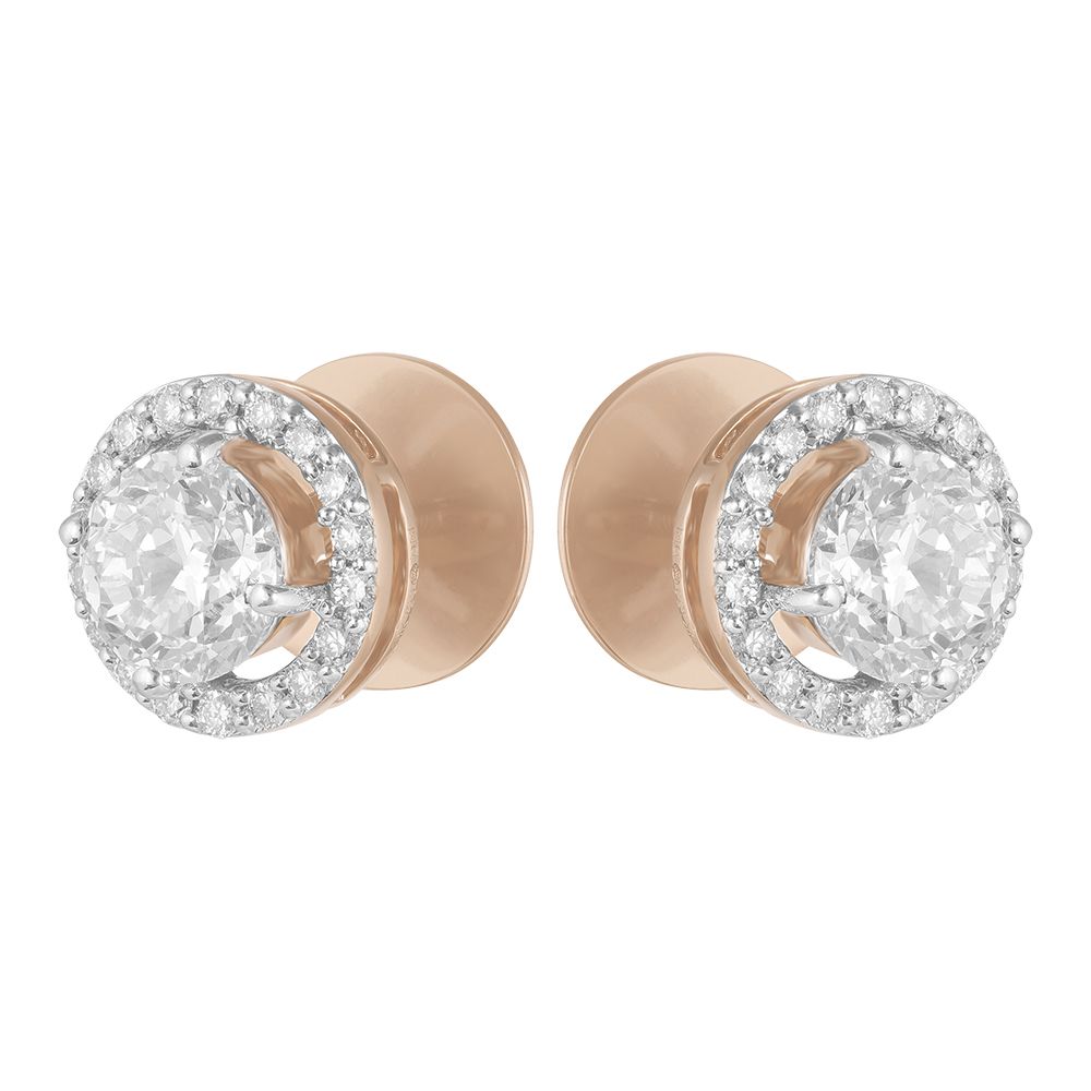 Dainty Diamond and Gold Studs-Earrings-YER19009-M200X0B