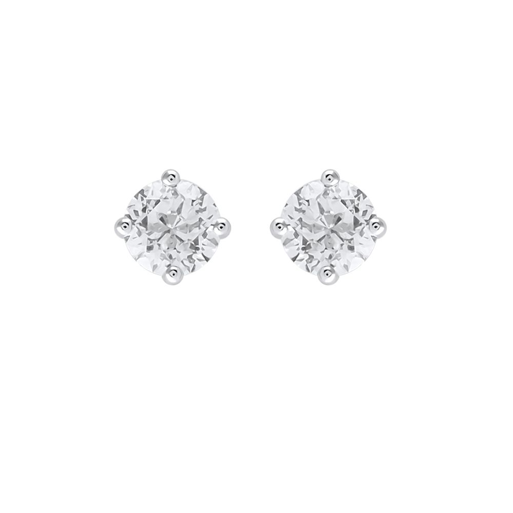 Gracious Rose Gold and Diamond Studs-Earrings-YER24I05-A300X0B