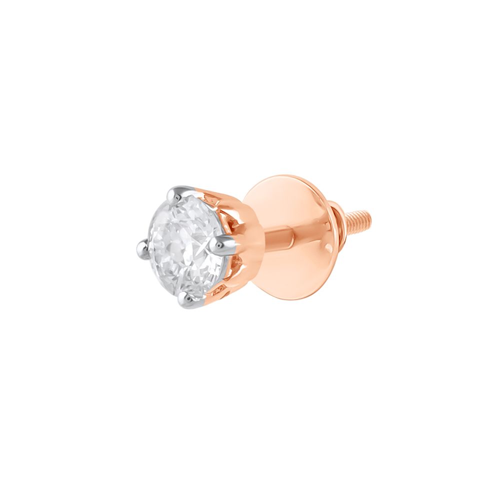 Gracious Rose Gold and Diamond Studs-Earrings-YER24I05-A300X0B