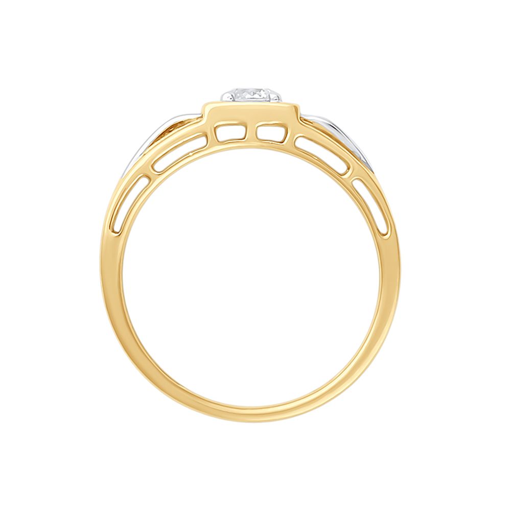 Glossy 18KT Yellow Gold Ring for Men-Rings-YMR20001