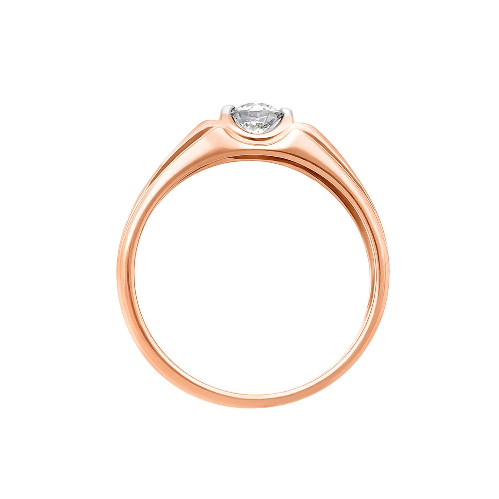 Exquisite Diamond Mens Solitaire Ring-Rings-YMR20005