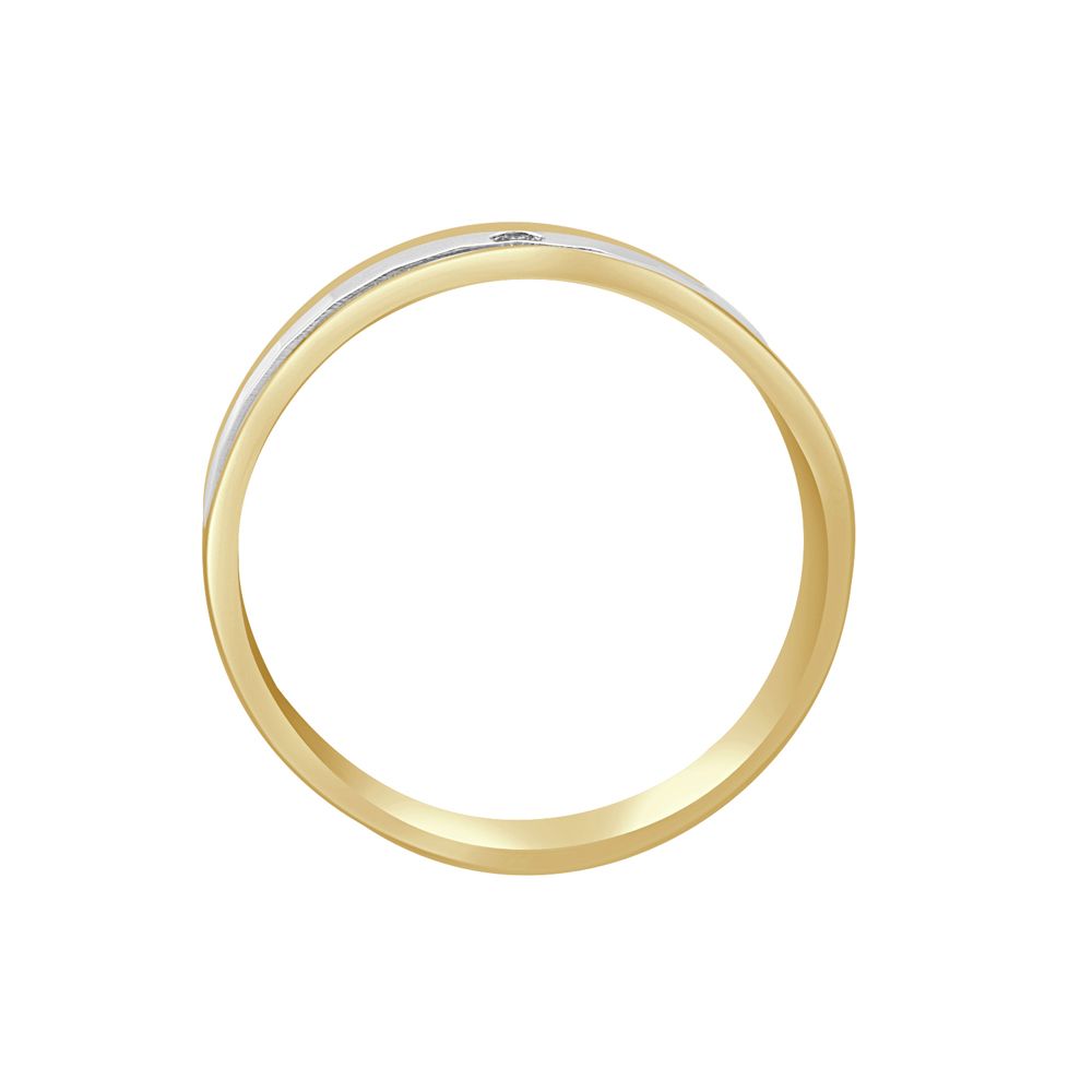 Two-toned Diamond Ring for Men-Rings-YMR23009