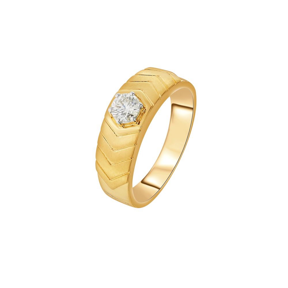 Stunning Diamond Finger Ring For Men-Rings-YMR23010