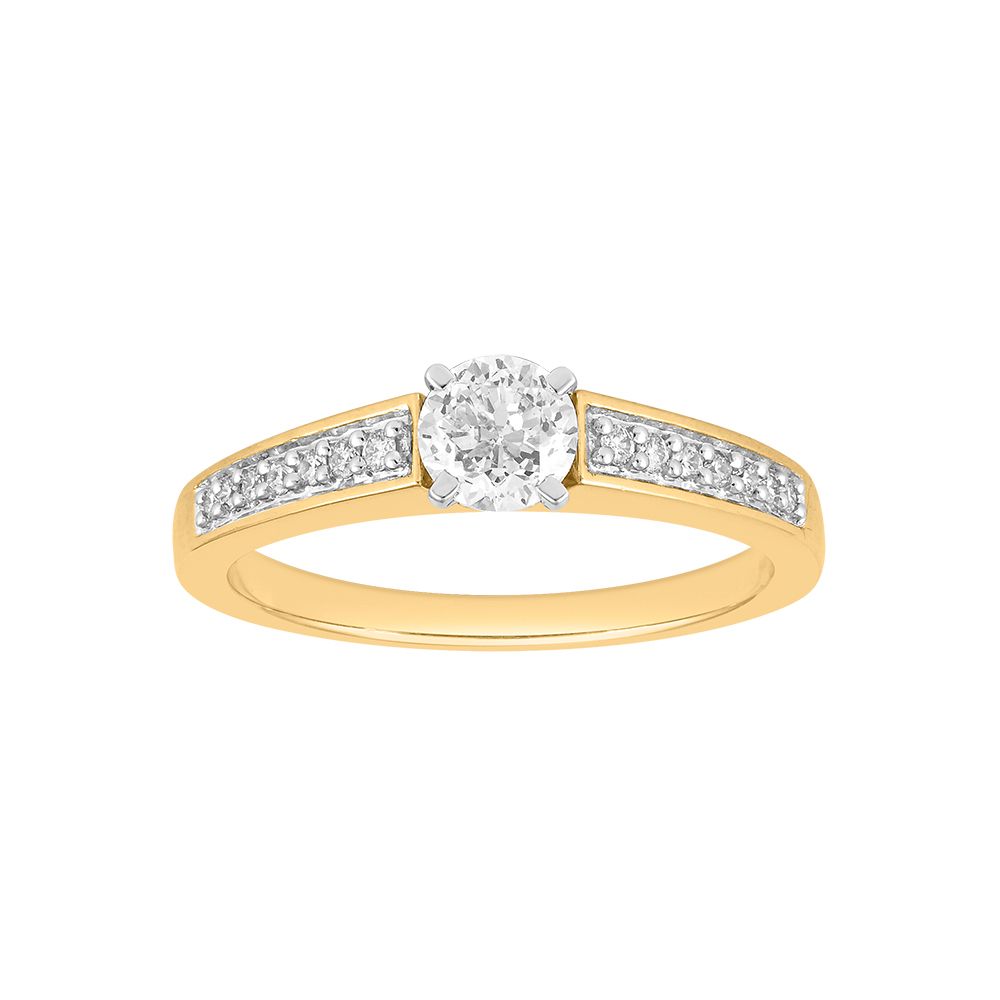 Breathtaking Diamond Solitaire Finger Ring-Rings-YRG19006