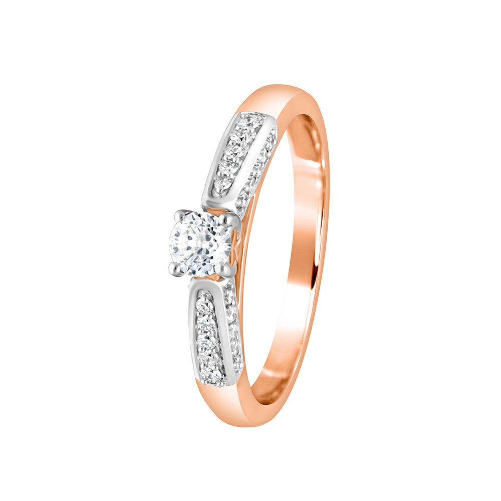 Gleaming 18KT Rose Gold Ring-Rings-YRG19009