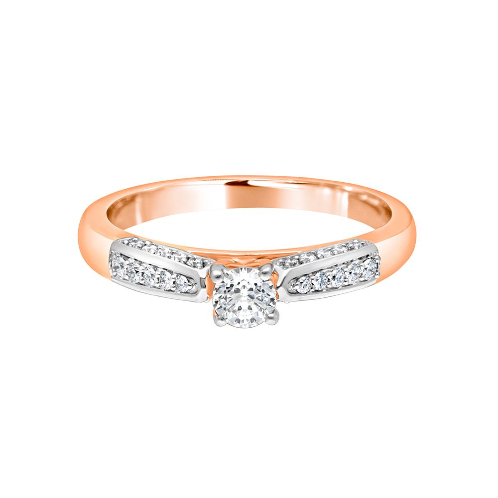 Gleaming 18KT Rose Gold Ring-Rings-YRG19009