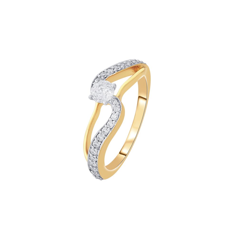 Luxurious Diamond Finger Ring-Rings-YRG19010