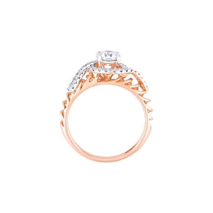 Rose Simplicity Eangagement Ring-Rings-YRG19022
