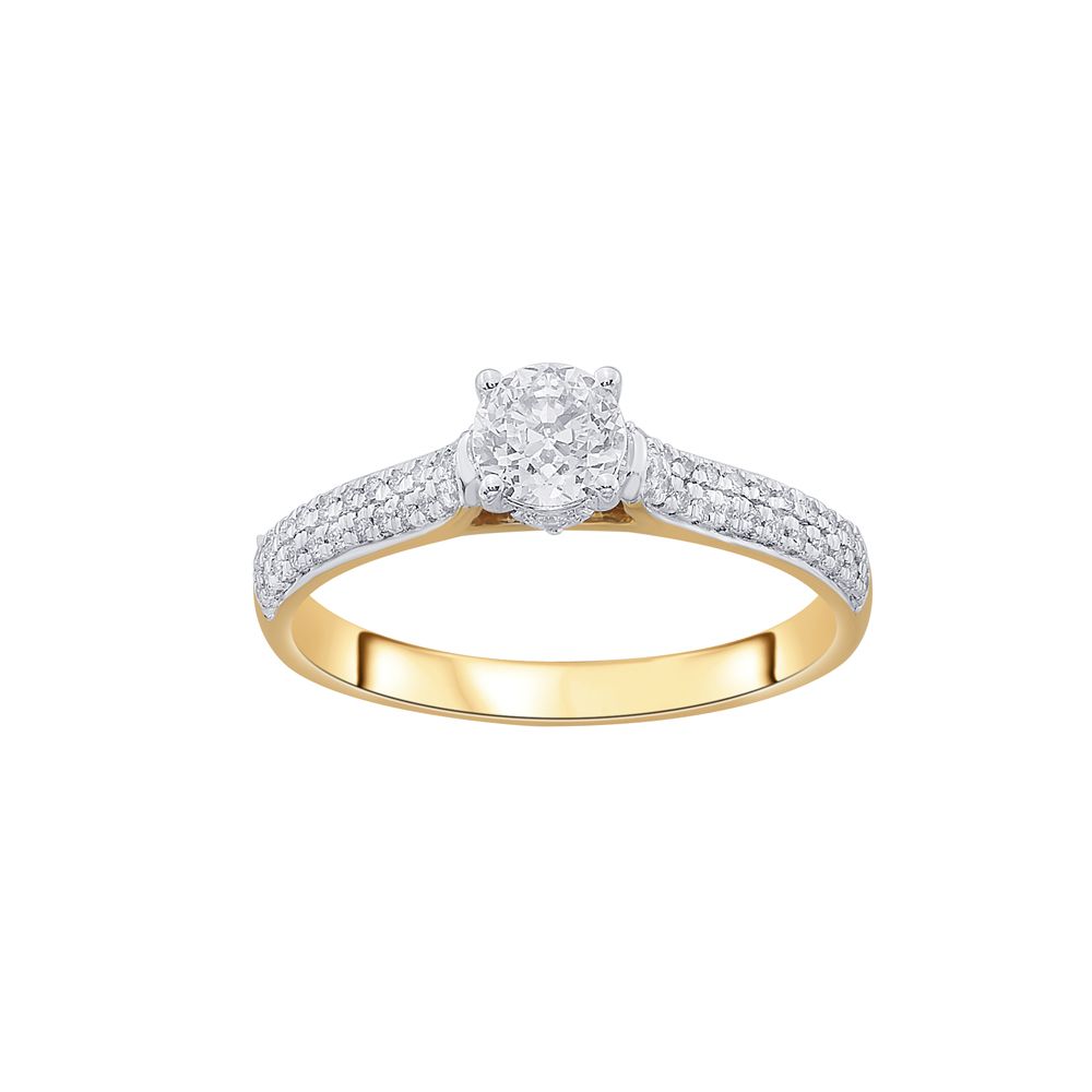 Dainty Diamond Finger Ring-Rings-YRG19023