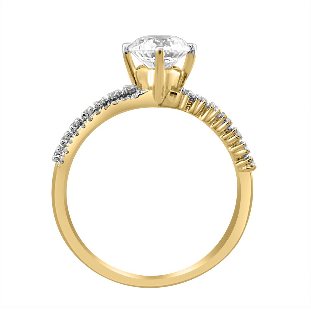 Universal Diamond Finger Ring in Rose Gold-Rings-YRG20525-M300XHB