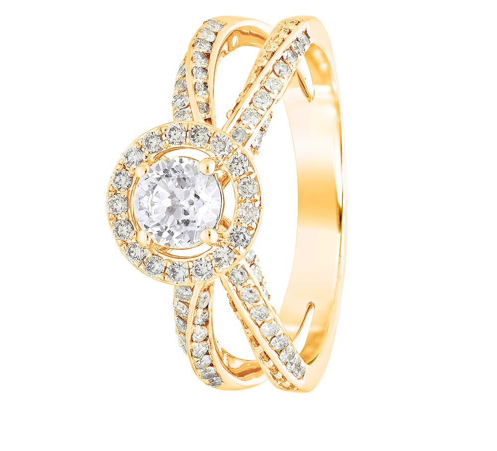 18KT Yellow Gold and Diamond Ring-Rings-YRG23001