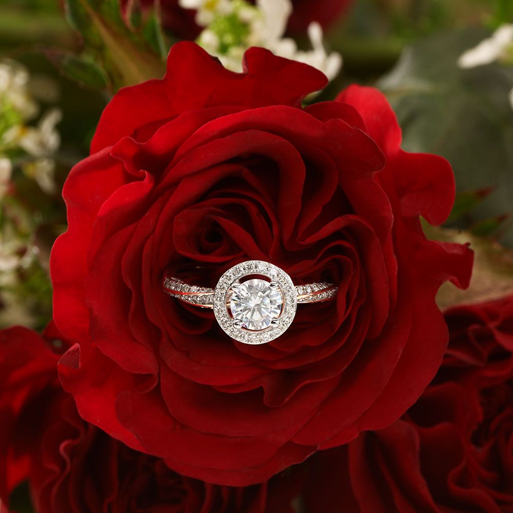 Stunning Rose Gold Ring-Rings-YRG23002