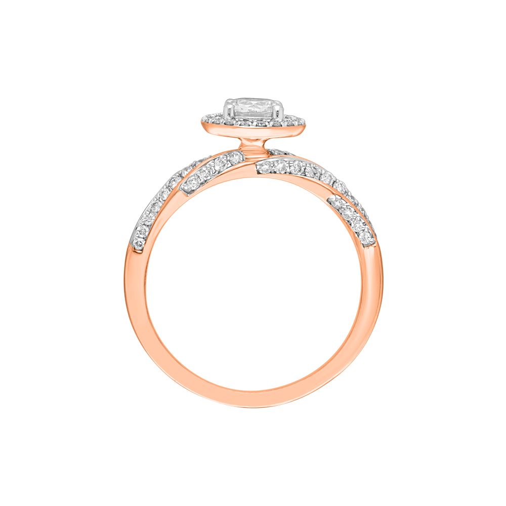 Stunning Rose Gold Ring-Rings-YRG23002