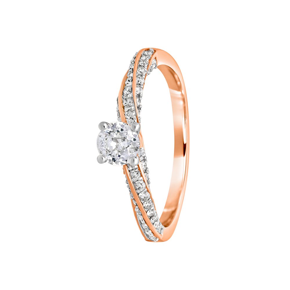 Gleaming Solitaire Ring-Rings-YRG23004