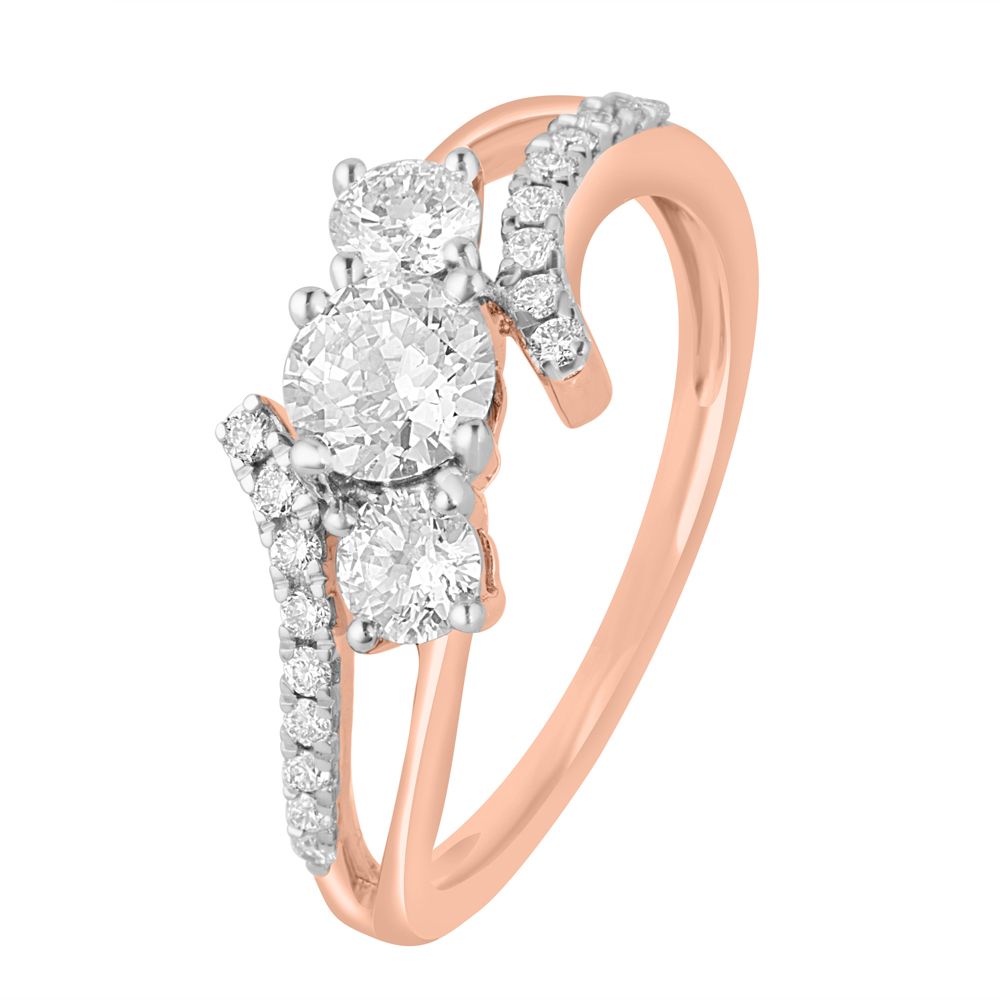 Glorious 18KT Rose Gold Ring-Rings-YRG23014