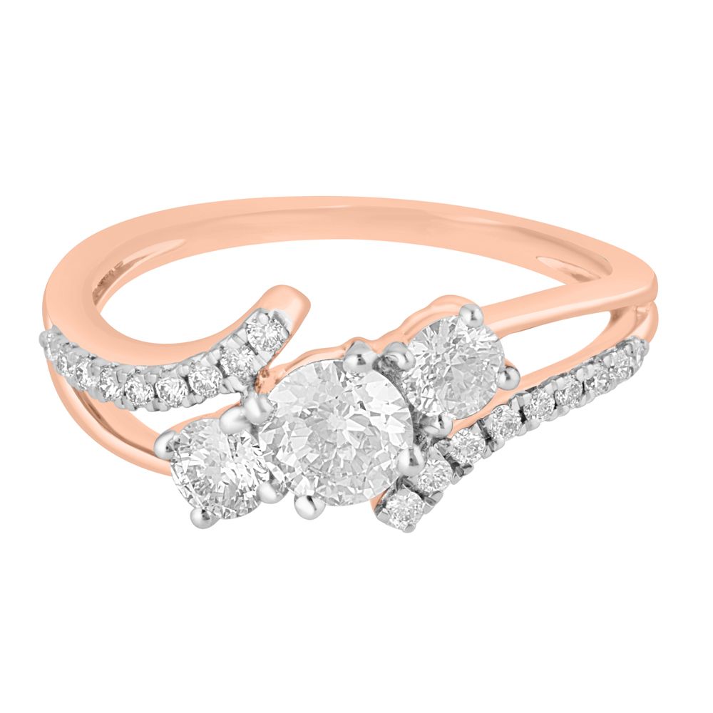 Glorious 18KT Rose Gold Ring-Rings-YRG23014