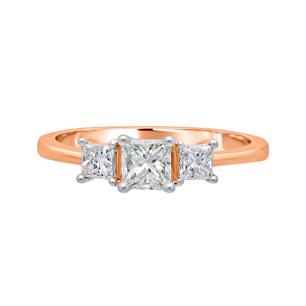 Subtle Rose Gold Finger Ring-Rings-YRG23015
