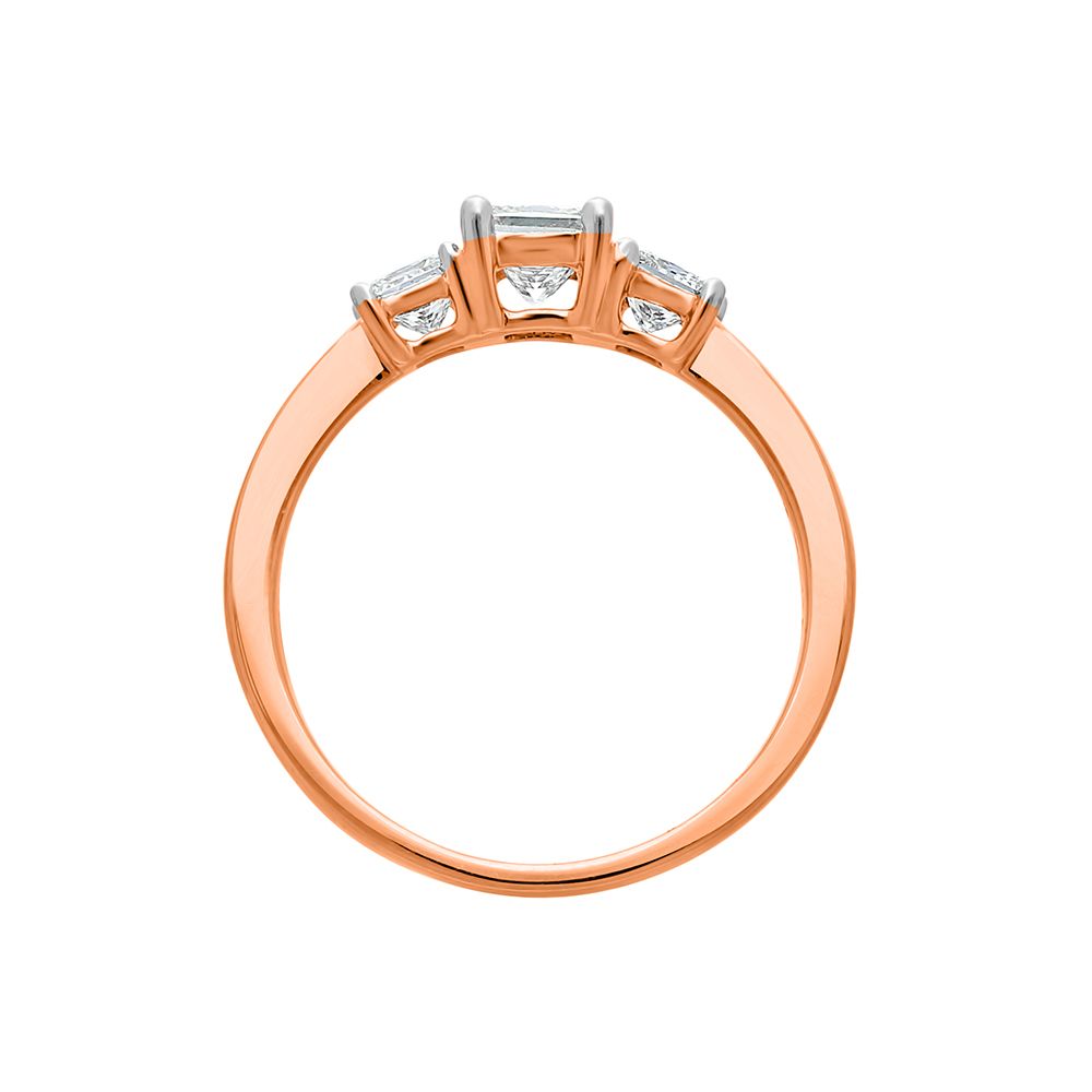 Subtle Rose Gold Finger Ring-Rings-YRG23015