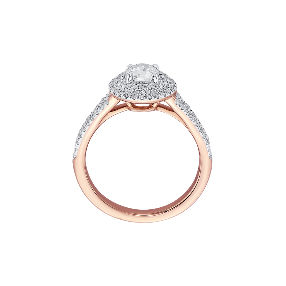 Radiant Diamond Solitaire Finger Ring-Rings-YRG23019