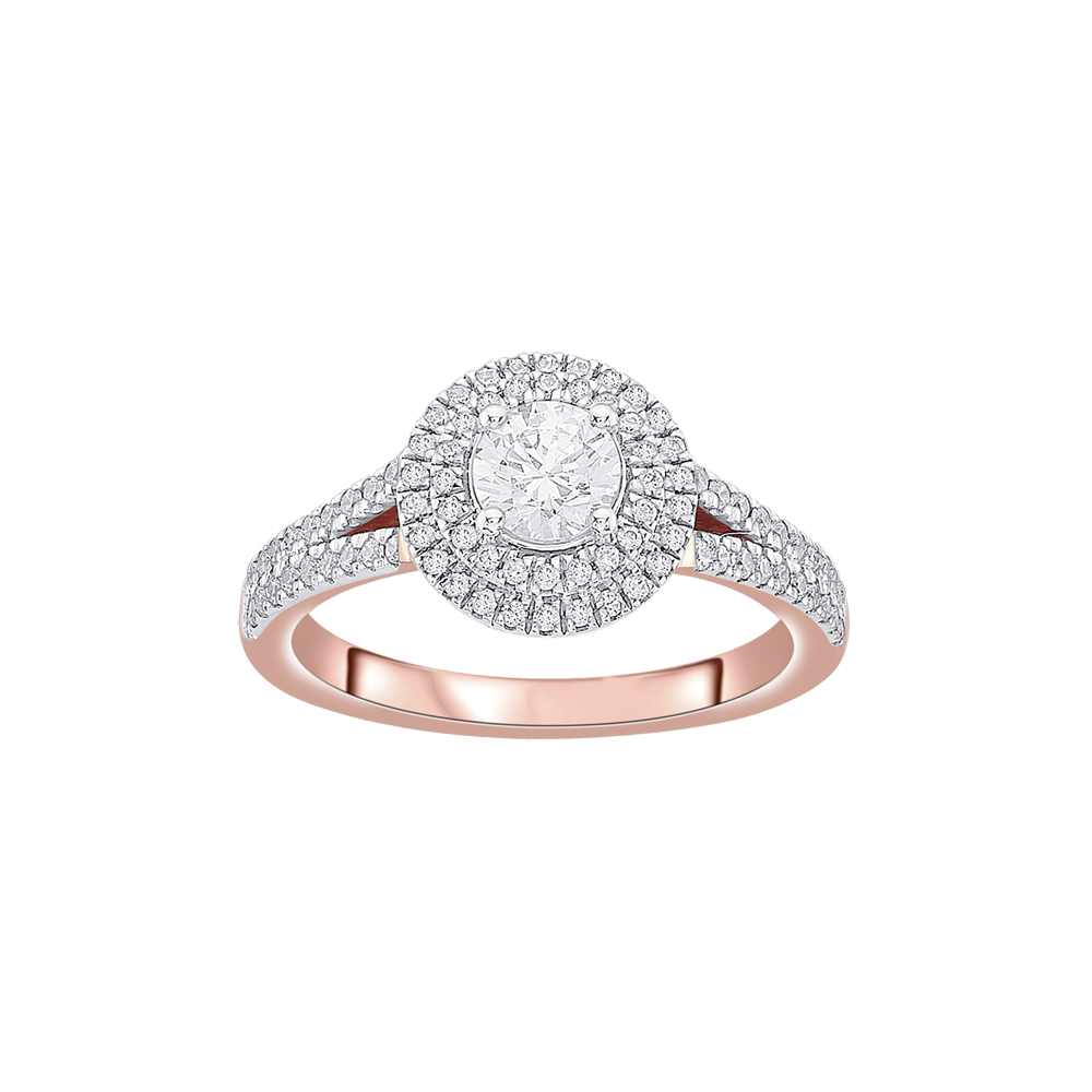 Radiant Diamond Solitaire Finger Ring-Rings-YRG23019