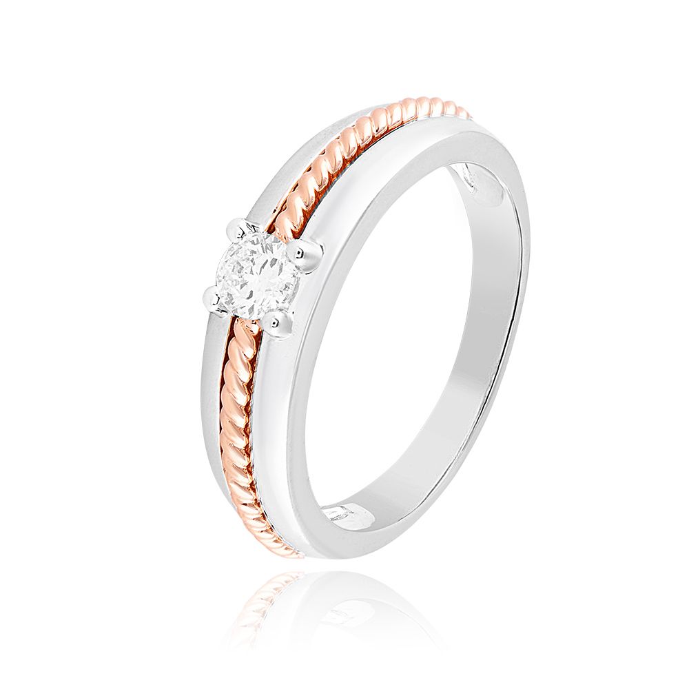 Modern Solitaire Diamond Ring-Rings-YRG25K01