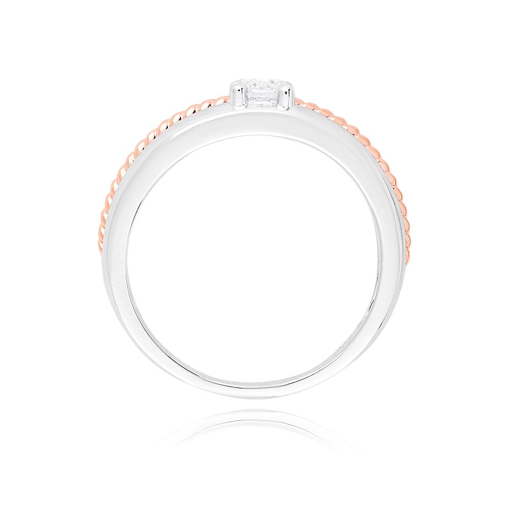 Modern Solitaire Diamond Ring-Rings-YRG25K01