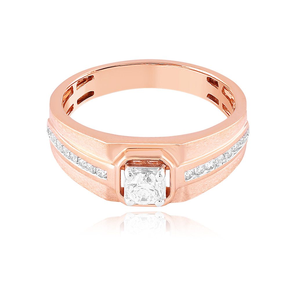 Bold Solitaire Diamond Ring-Rings-YRG25K02