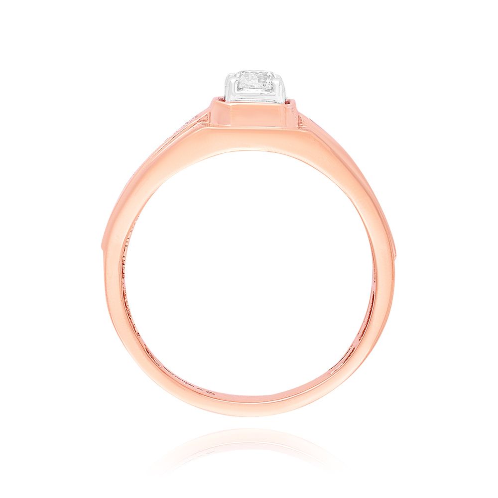 Bold Solitaire Diamond Ring-Rings-YRG25K02