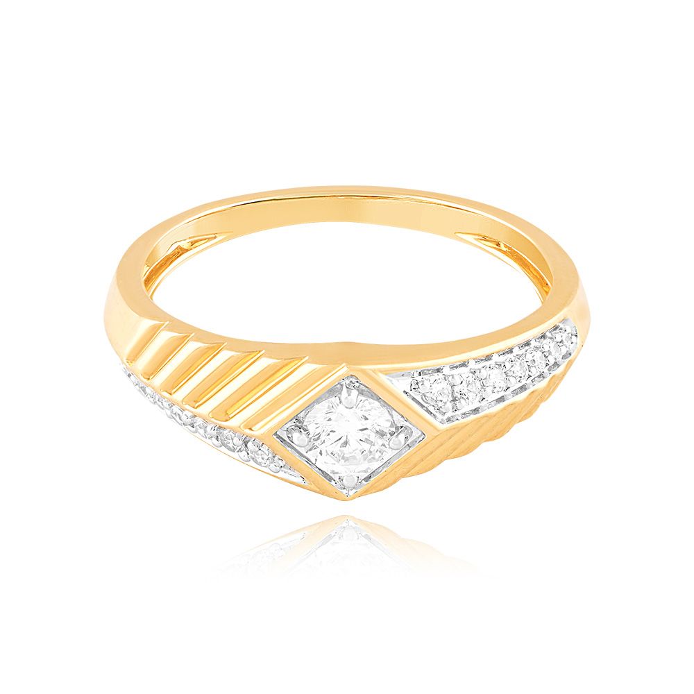 Sharp and Stylish Solitaire Ring-Diamond-YRG25K03