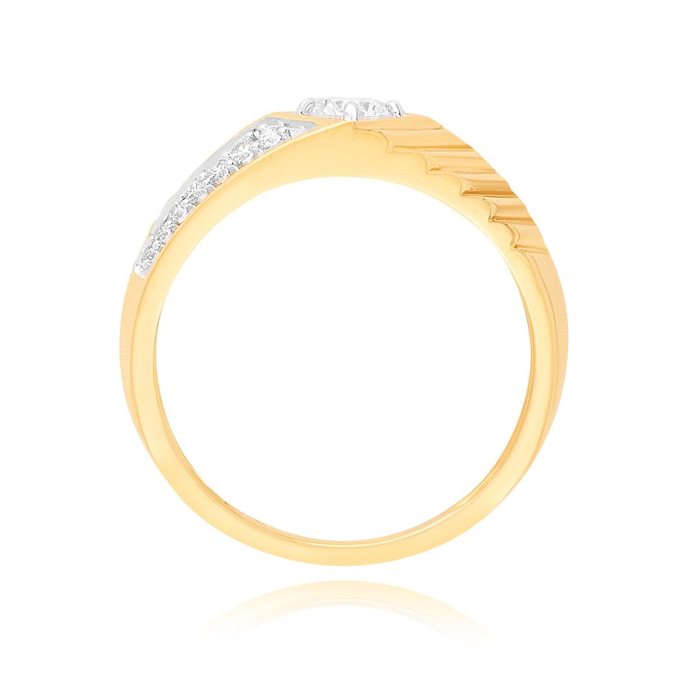 Sharp and Stylish Solitaire Ring-Diamond-YRG25K03