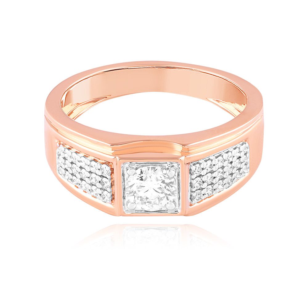 Modern Elegance Solitaire Ring-Rings-YRG25K06