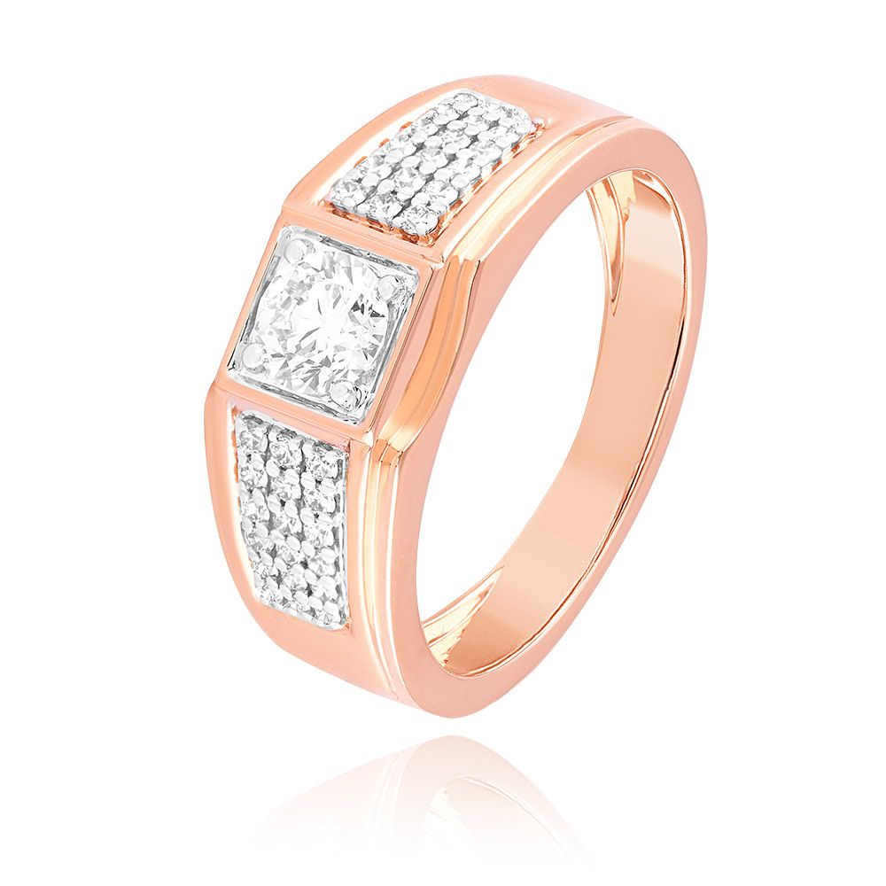 Modern Elegance Solitaire Ring-Rings-YRG25K06