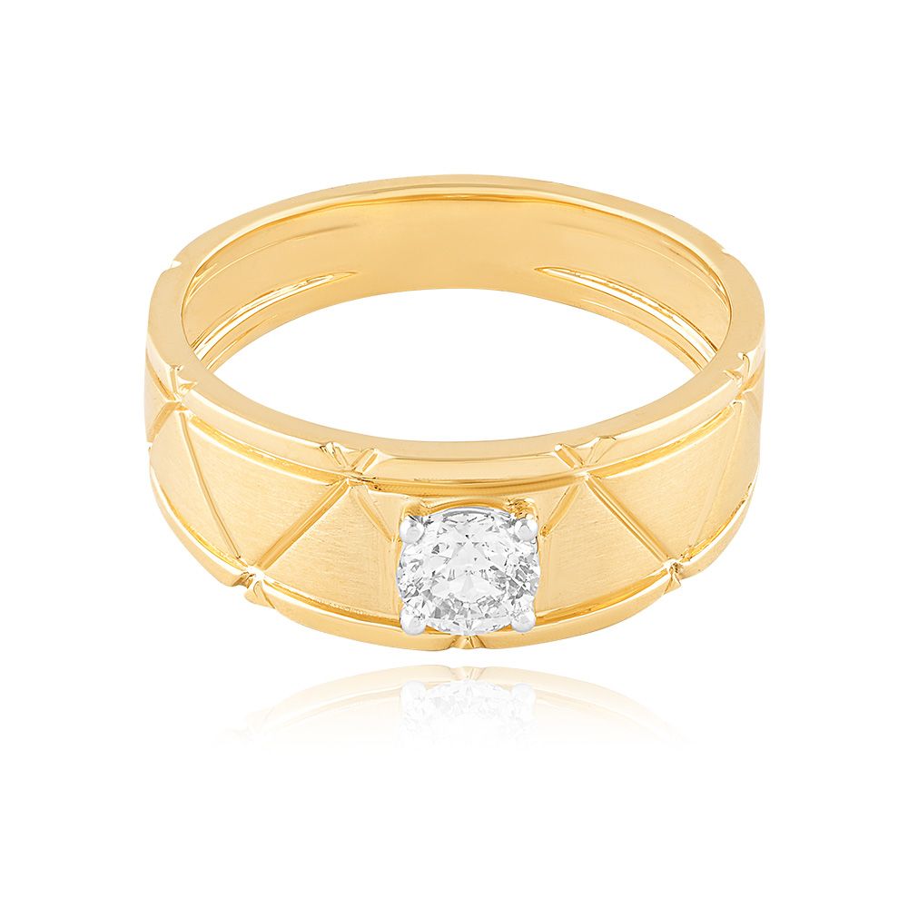 Stylish Solitaire Diamond Ring-Diamond-YRG25K10