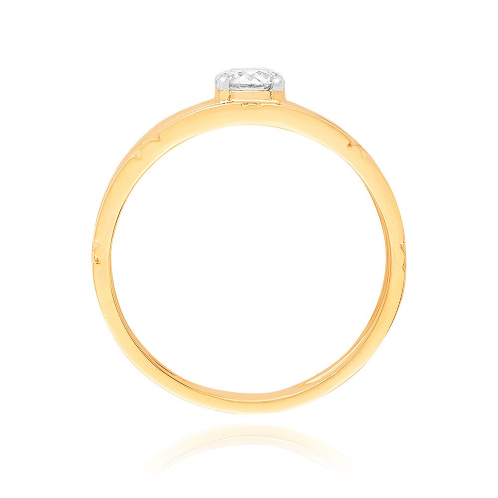 Stylish Solitaire Diamond Ring-Diamond-YRG25K10