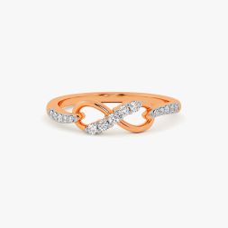 Rose Gold Majesty Infinity Ring alternate view 1