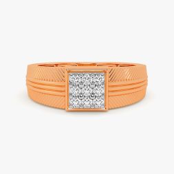 Knight Crest Studded Diamond Ring alternate view 1
