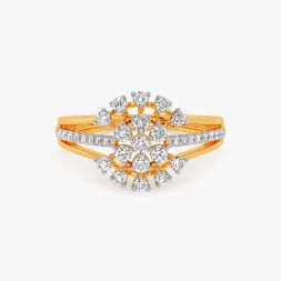Flower Design Diamond Finger Ring alternate view 1