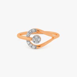 Stunning 14KT Rose Gold Diamond Ring alternate view 1