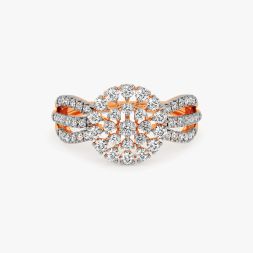 Round Ring in 14KT Rose Gold alternate view 1