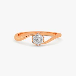 Resplendent Diamond Rose Gold Ring alternate view 1