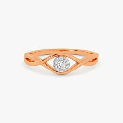 Stunning Diamond Rose Gold Ring alternate view 1