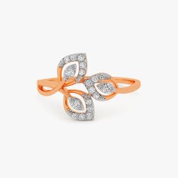 Sparkling Diamond Rose Gold Ring alternate view 1