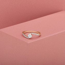 Majestic Diamond Rose Gold Ring alternate view 1
