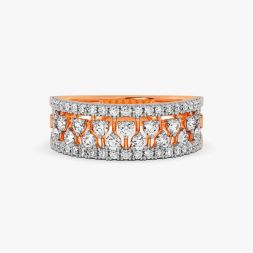 Grand Rose Gold and Diamond Eternity Band alternate view 1