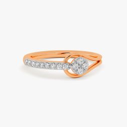 Modern Diamond Studded Finger Ring alternate view 1
