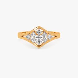 Chic Diamond Design Diamond Finger Ring alternate view 1