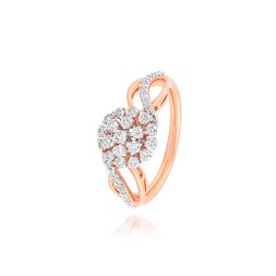 Royal Floral Rose Gold Ring alternate view 1