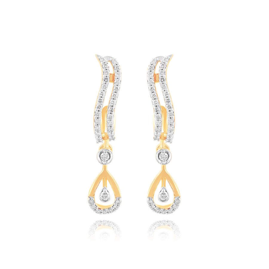 Graceful Drop Diamond Danglers