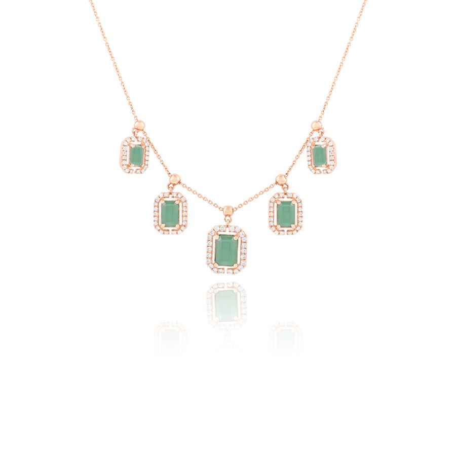 Modern Station Graceful Finish Necklace